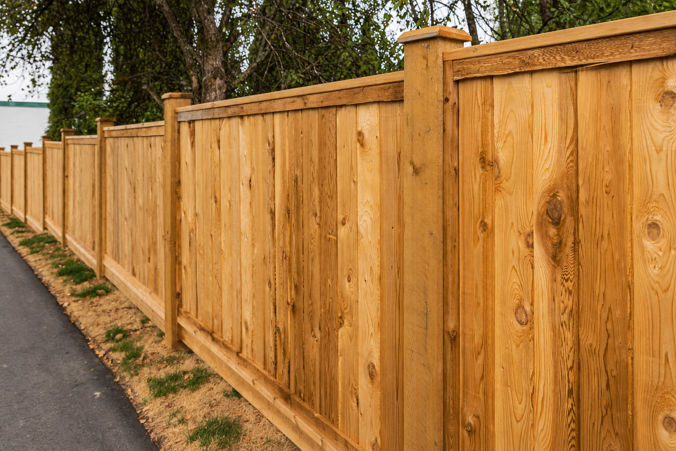 Wood and privacy fence installation